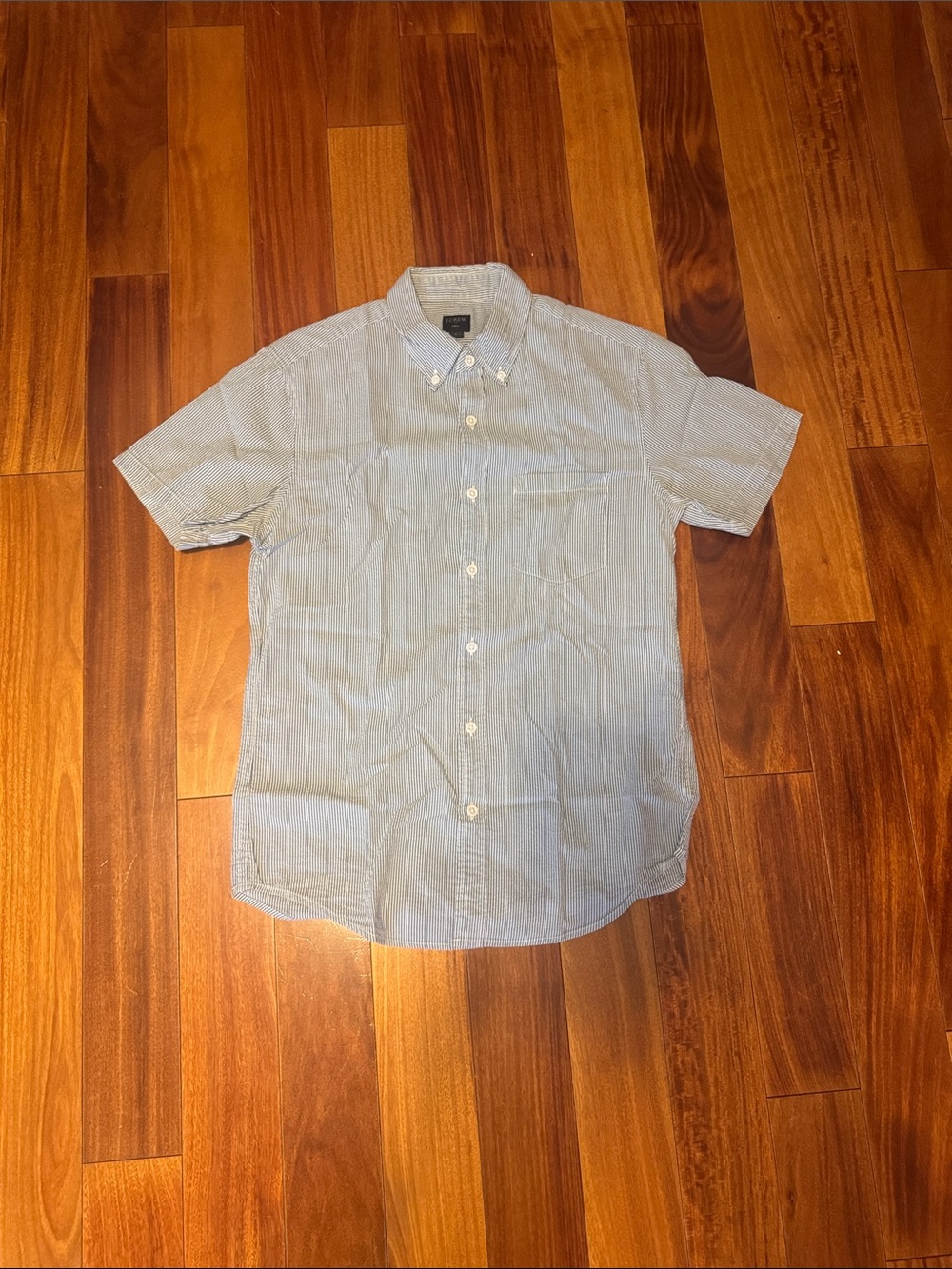 J. Crew Light Blue Short-Sleeve Button-Down Shirt